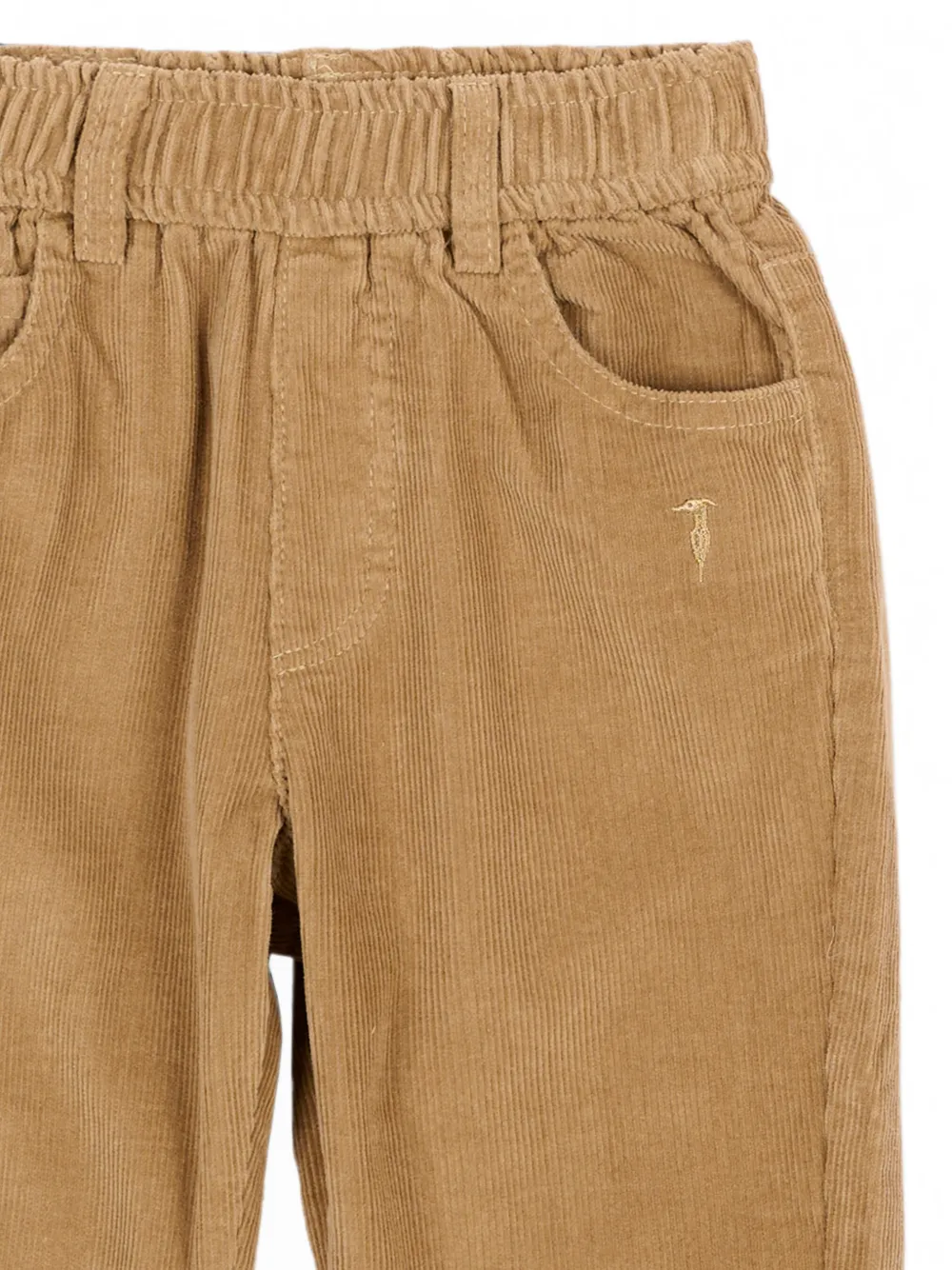 TRUSSARDI JUNIOR Ribfluwelen broek Beige