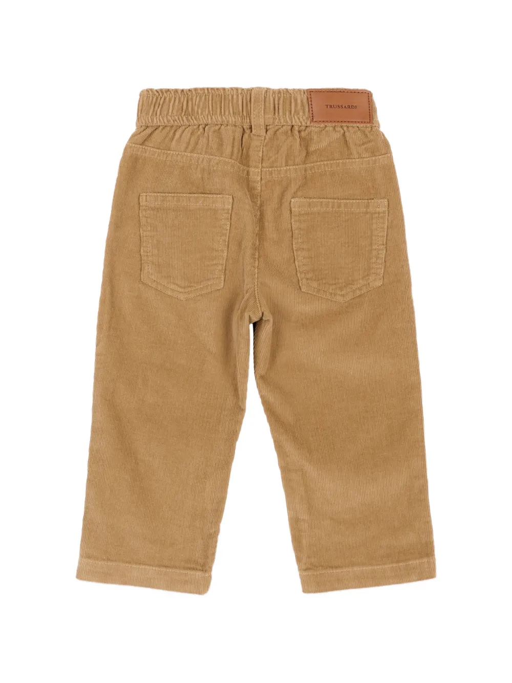 TRUSSARDI JUNIOR Ribfluwelen broek Beige
