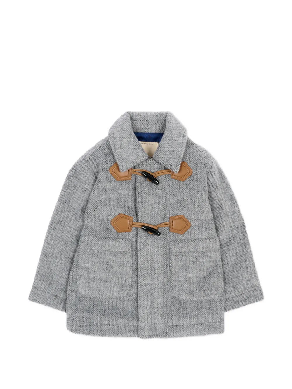 TRUSSARDI JUNIOR toggle-fastening melange-effect coat - Grau