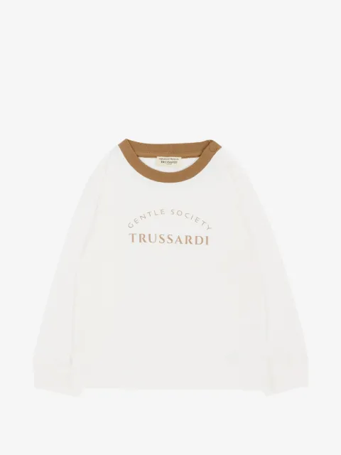 TRUSSARDI JUNIOR camiseta con logo estampado