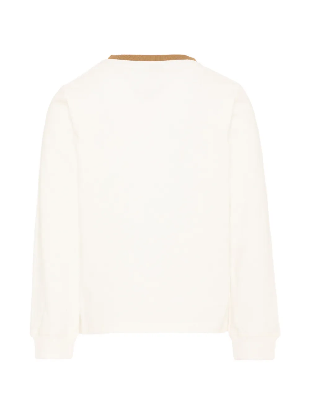 TRUSSARDI JUNIOR T-shirt met lange mouwen en logo-print Beige