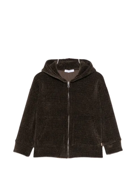 Paolo Pecora Kids ribbed-knit hooded jacket