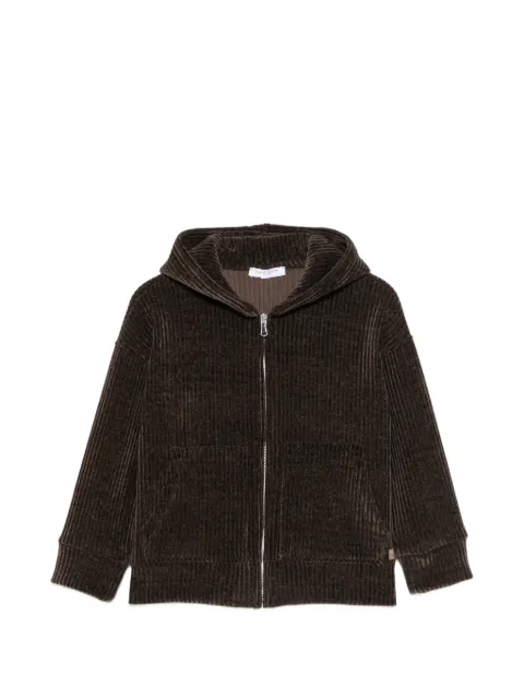 Paolo Pecora Kids ribbed-knit hooded jacket