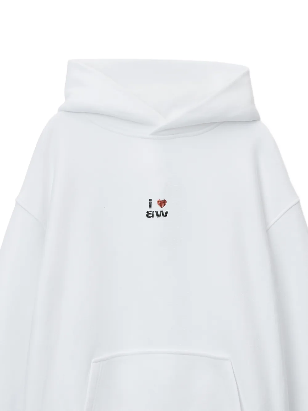 Alexander Wang Hoodie met Valentines grafische print Wit