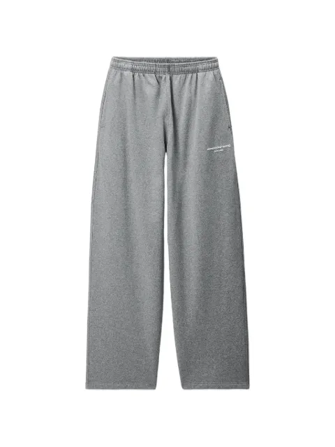Alexander Wang logo print mid-rise oversized track pants