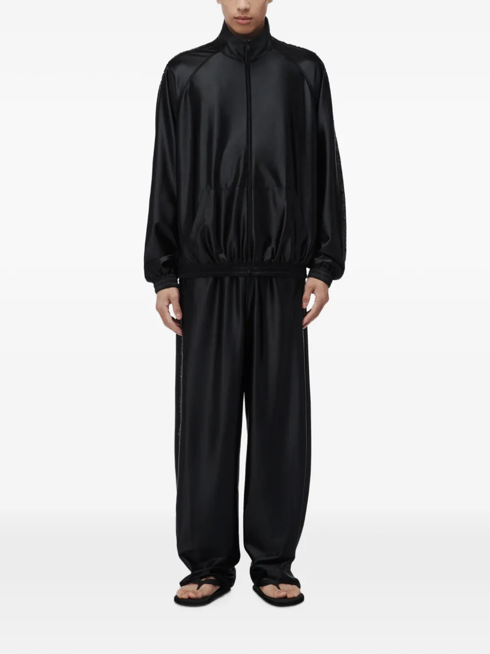 Alexander Wang Trainingsjack met logo-reliëf Zwart
