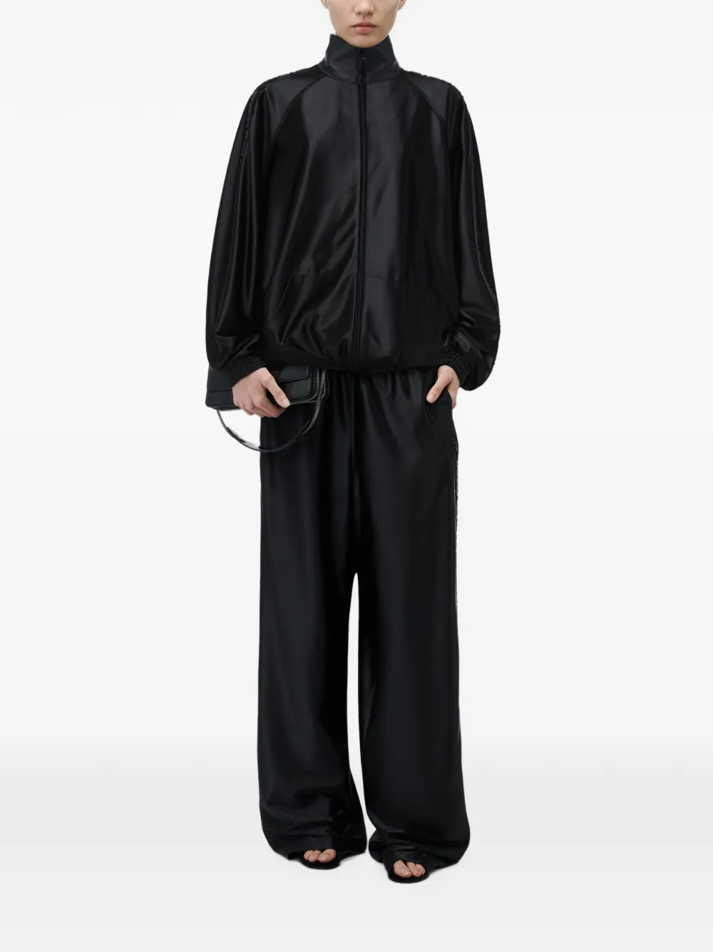 Alexander Wang Trainingsjack met logo-reliëf Zwart