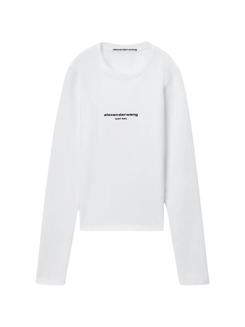 Alexander Wang fitted ls tee w/ logo print