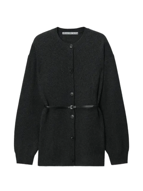 Alexander Wang cárdigan oversize con dobladillo y cinturón