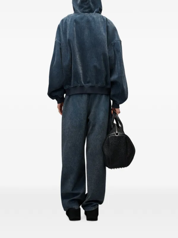 Alexander Wang pre-styled Brushed Denim Sweat Trousers | Blue