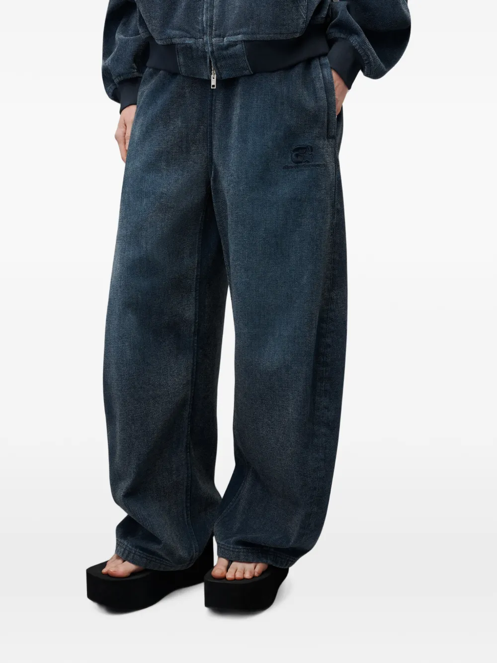 Alexander Wang pre-styled Brushed Denim Sweat Trousers | Blue