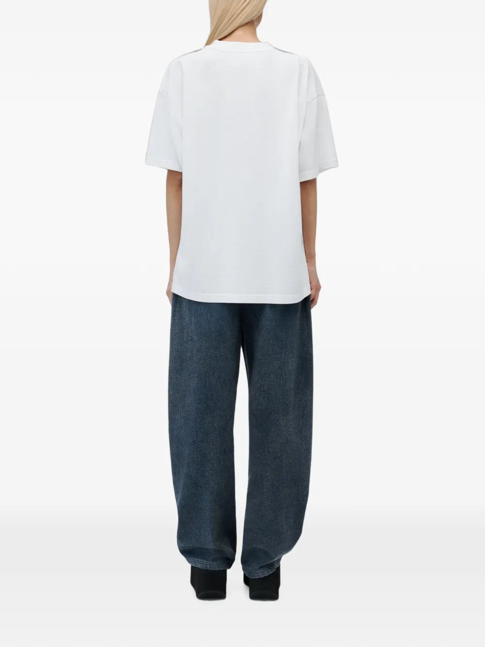 Alexander Wang T-shirt met korte mouwen en flasher-print Wit