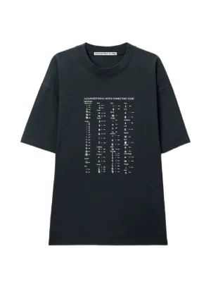 Alexander Wang graphic-print T-shirt | Black | FARFETCH