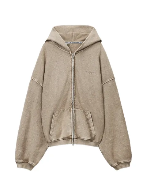 Alexander Wang mid-rise oversized sweatpant w/ allover hotfix
