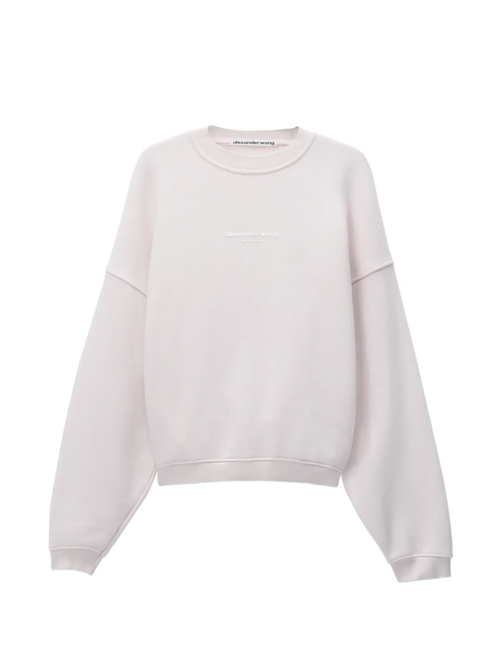 Alexander Wang 오버사이즈 로고 프린트 스웨트셔츠 | 핑크 | Image 1