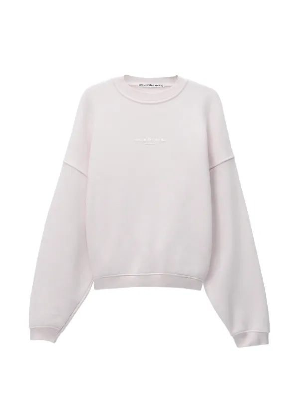 Alexander Wang Oversized Logo-print Sweatshirt in Pink