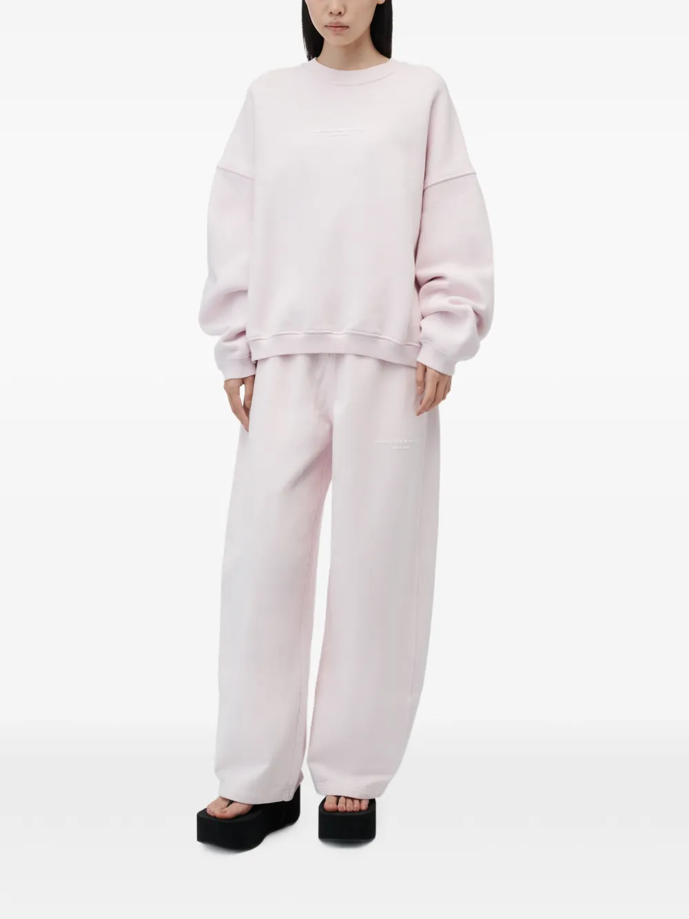 Alexander Wang Oversized Logo-print Sweatshirt in Pink, view 2