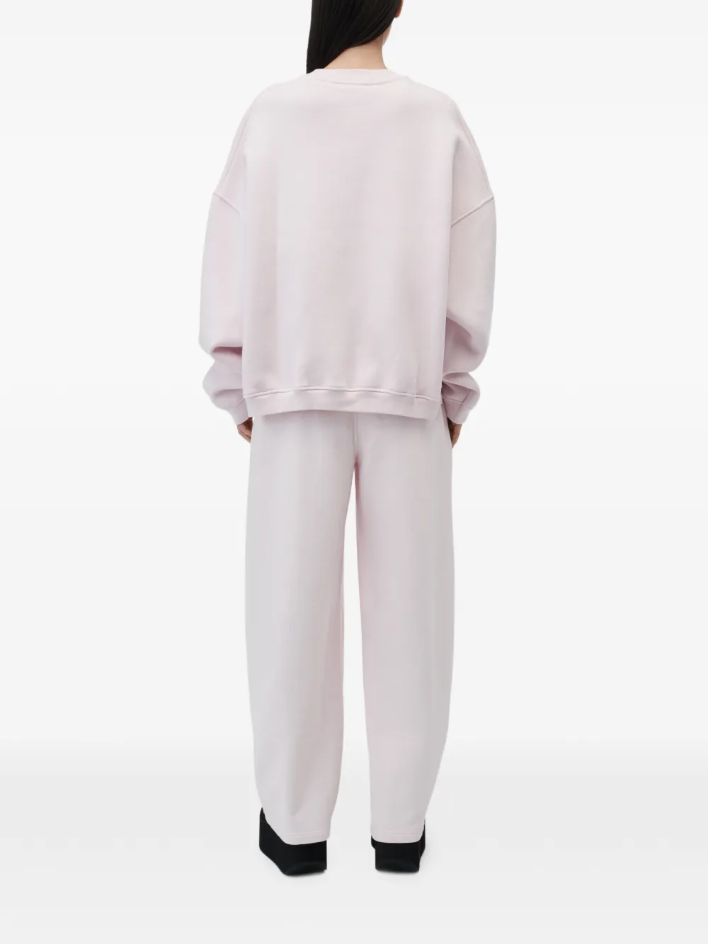 Alexander Wang Oversized Logo-print Sweatshirt in Pink, view 3
