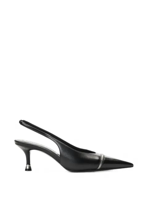 Alexander Wang slasher-zip slingback pumps