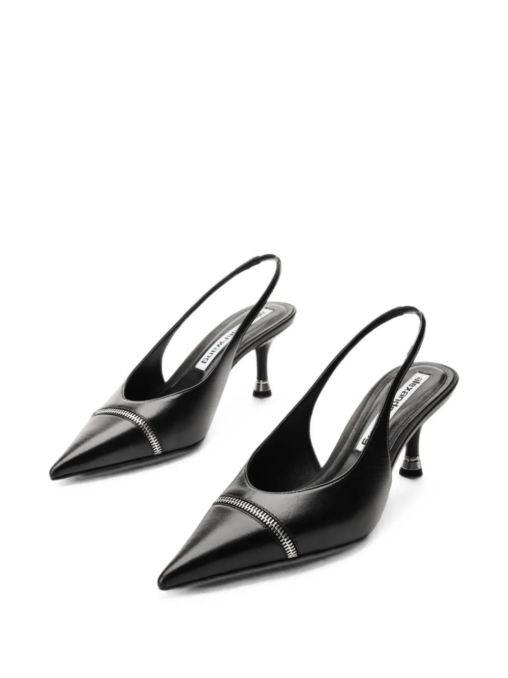 Alexander Wang Slingback pumps met rits Zwart