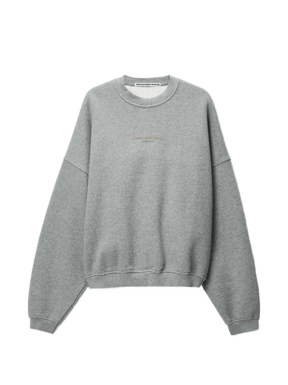 Alexander Wang 로고 프린트 오버사이즈 크루 넥 | 그레이 | Image 1