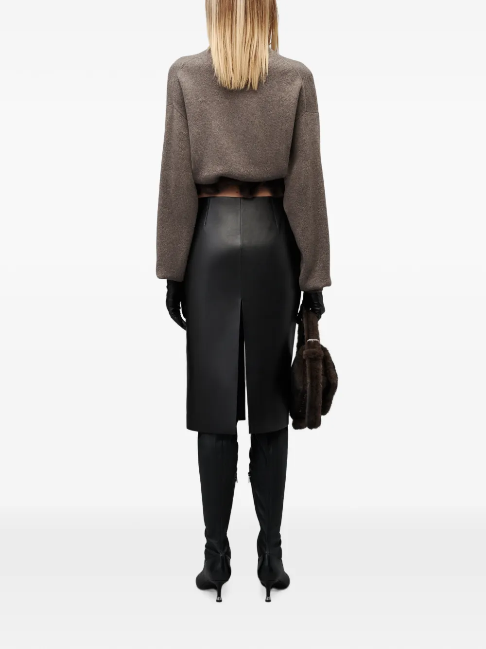 Alexander Wang Coltrui met bedrade afwerking van imitatieleer Bruin