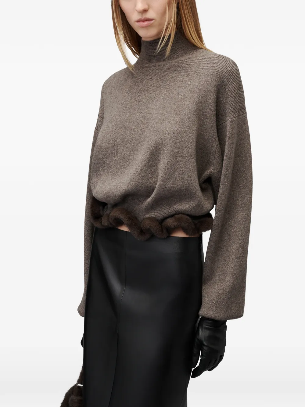 Alexander Wang Coltrui met bedrade afwerking van imitatieleer Bruin