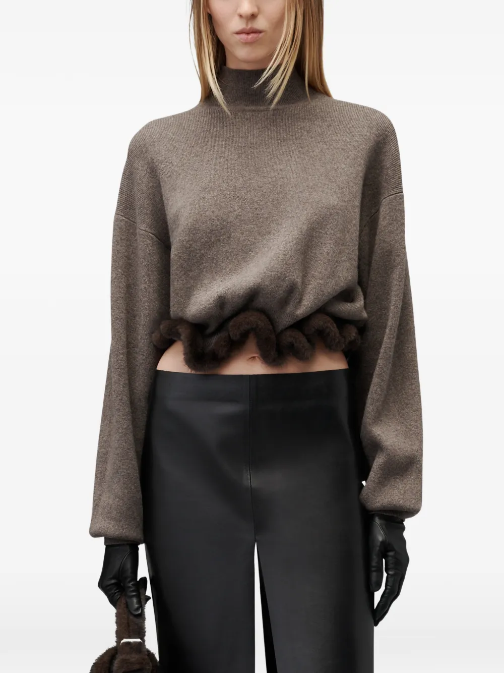 Alexander Wang Coltrui met bedrade afwerking van imitatieleer Bruin