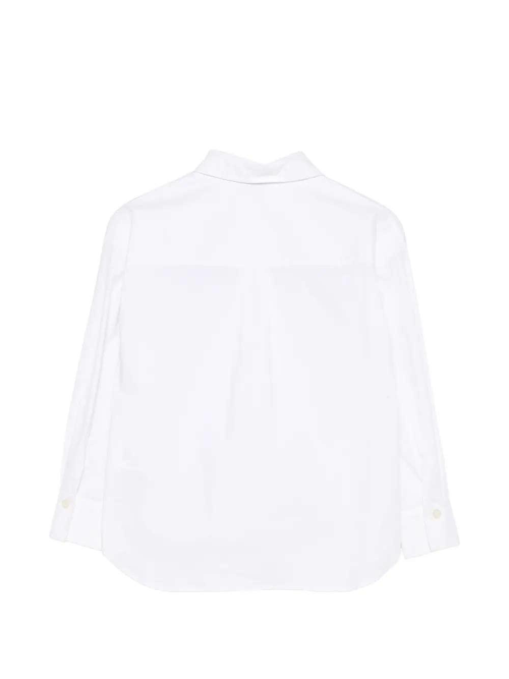 Pinko Kids Shirt verfraaid met kristallen en logoprint Wit