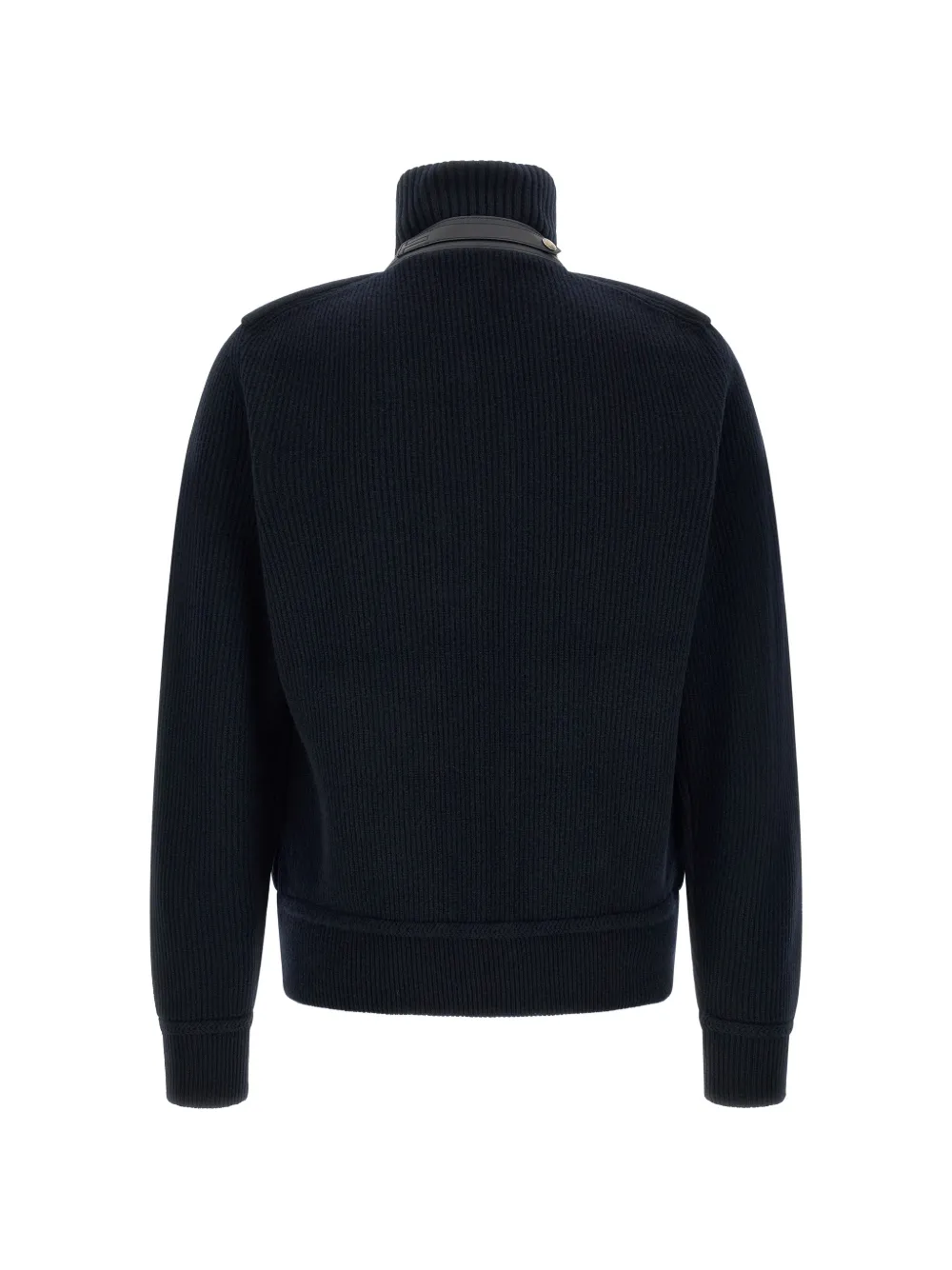 TOM FORD Ribgebreid gevoerd jack Blauw