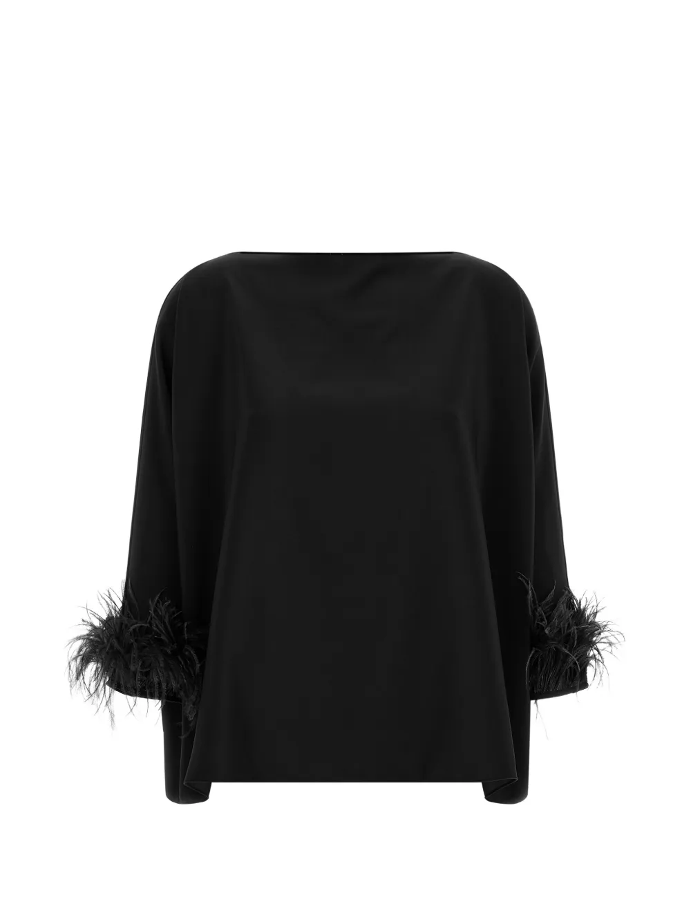 Gianluca Capannolo Laura feather-cuff Laura blouse - Nero