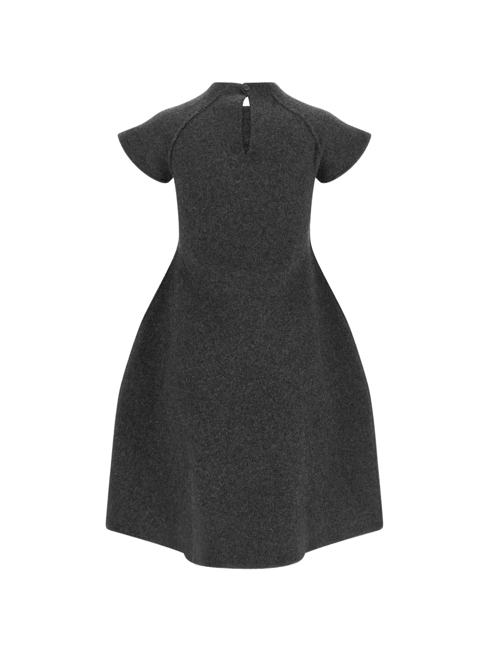 Jil Sander A-lijn mini-jurk met opstaande hals Grijs