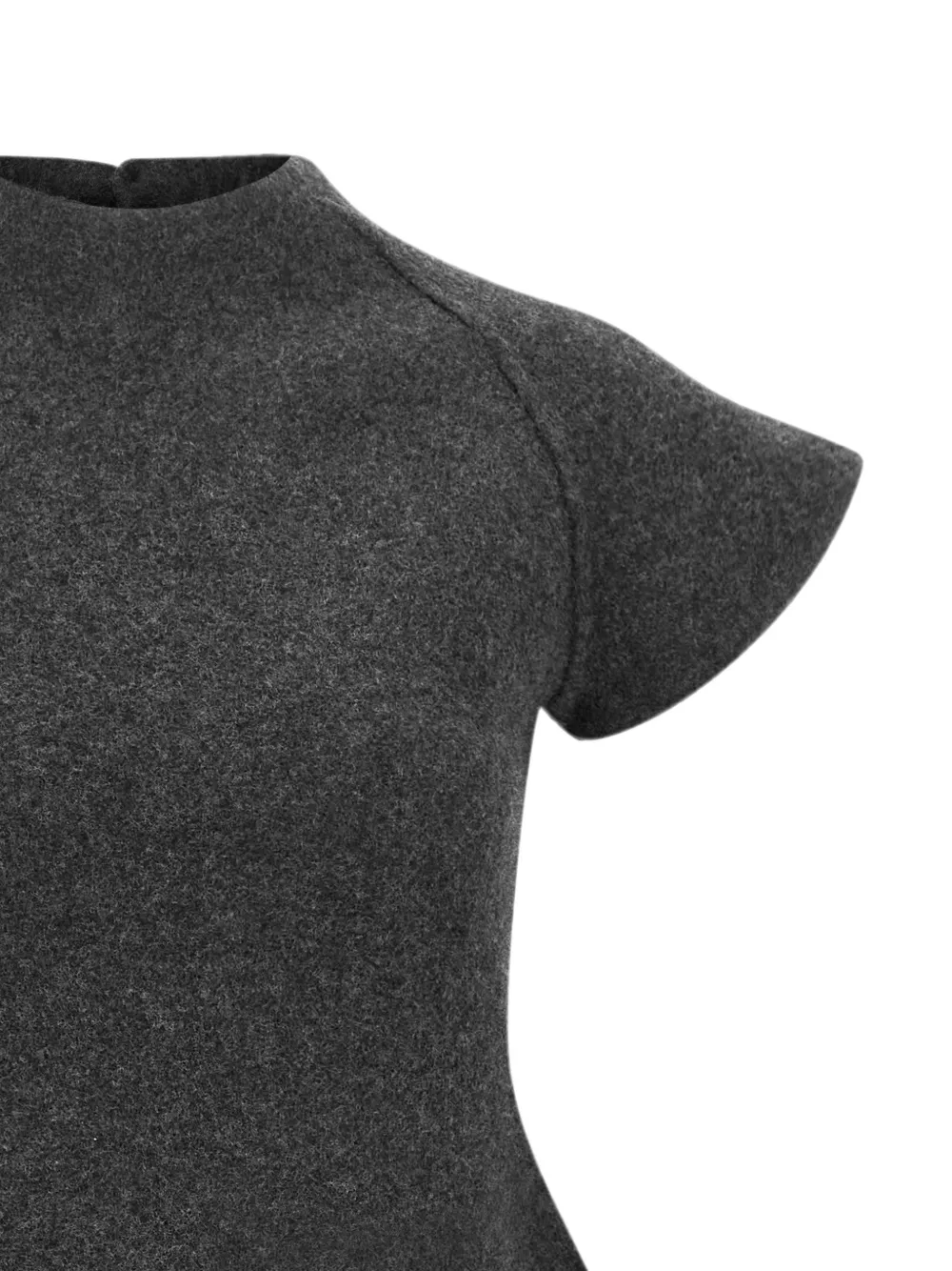 Jil Sander A-lijn mini-jurk met opstaande hals Grijs