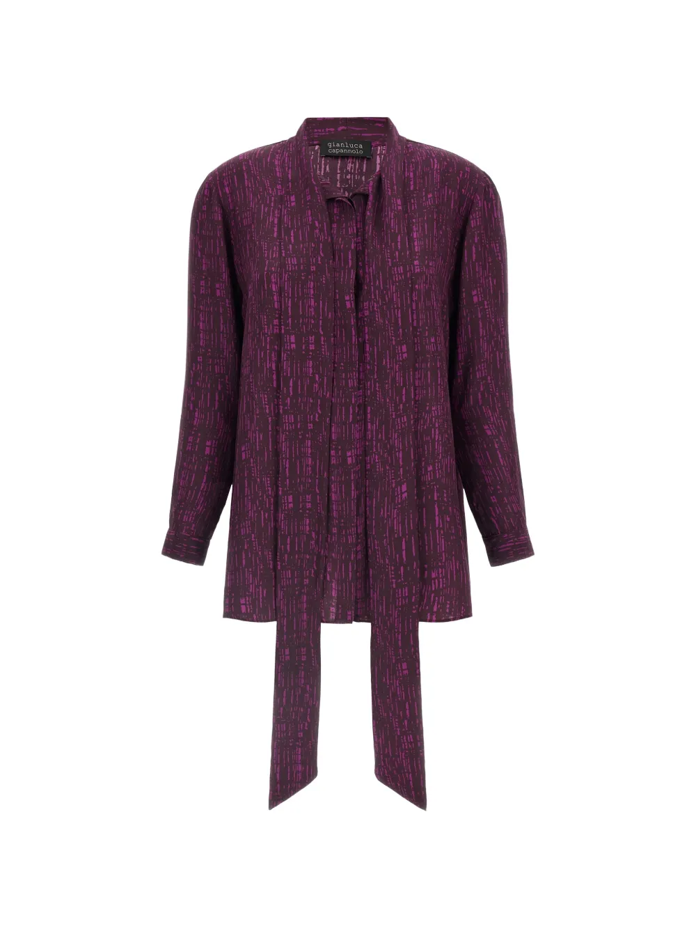 Gianluca Capannolo Katherine zijden blouse met abstracte print Paars