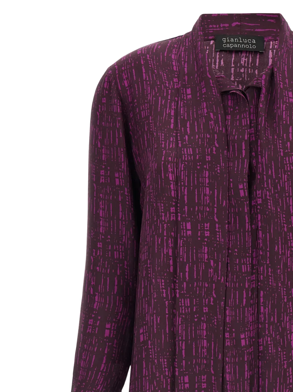 Gianluca Capannolo Katherine zijden blouse met abstracte print Paars