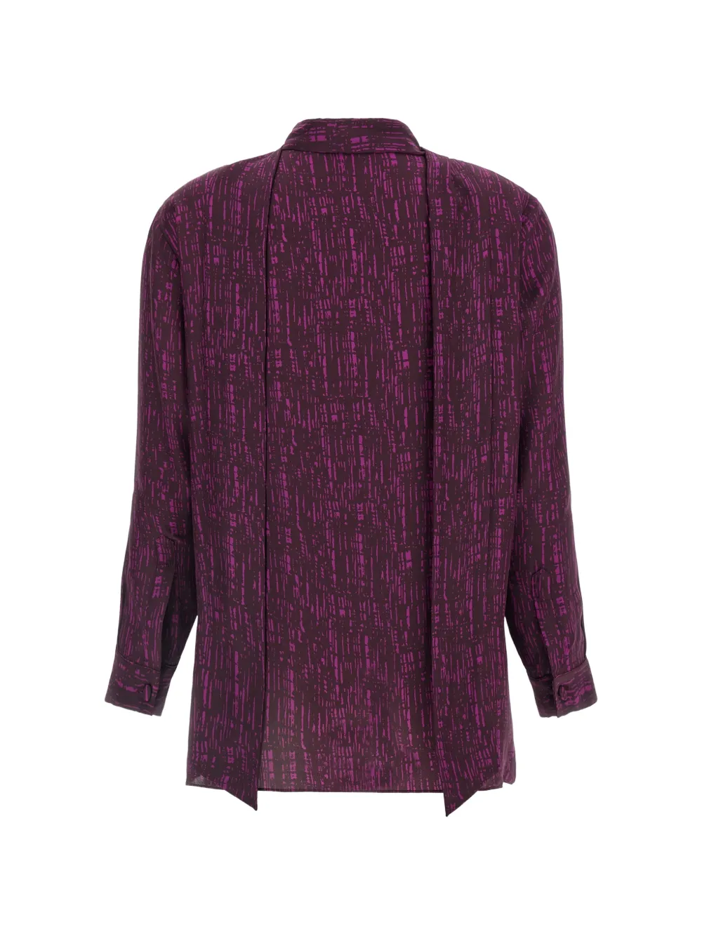Gianluca Capannolo Katherine zijden blouse met abstracte print Paars