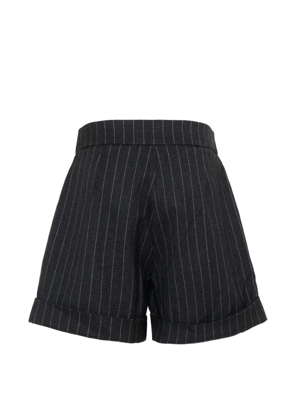 TRUSSARDI JUNIOR Shorts met krijtstreep en omslag Grijs