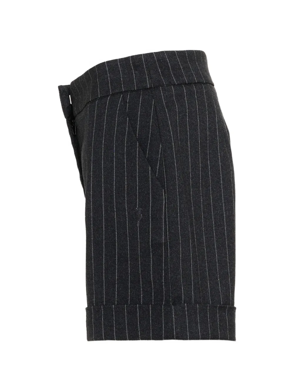TRUSSARDI JUNIOR Shorts met krijtstreep en omslag Grijs