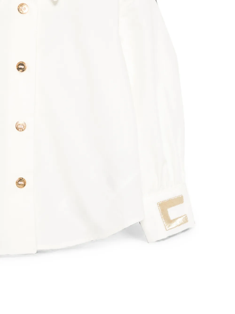 Elisabetta Franchi La Mia Bambina Shirt met logoprint Wit