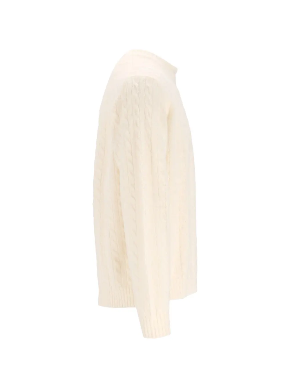 Eleventy Kabelgebreide trui Beige