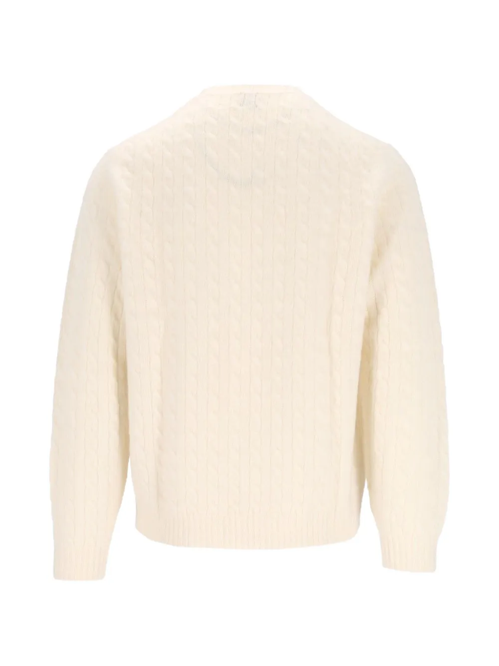 Eleventy Kabelgebreide trui Beige