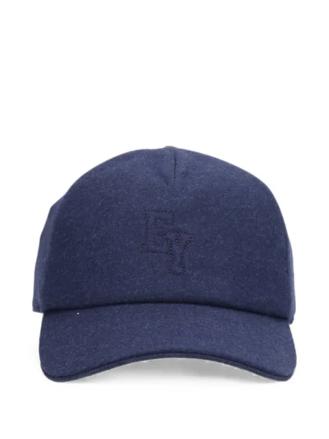 Eleventy logo-embroidered touch-strap baseball cap