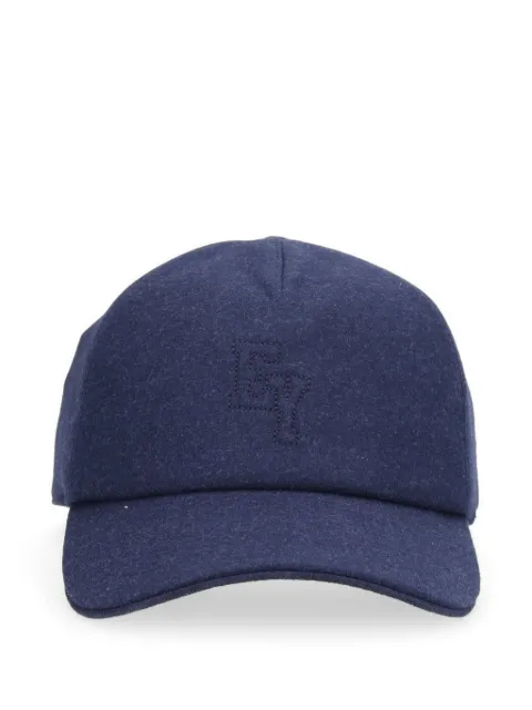 Eleventy logo-embroidered touch-strap baseball cap