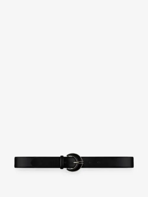 Ba&Sh engraved-buckle leather belt