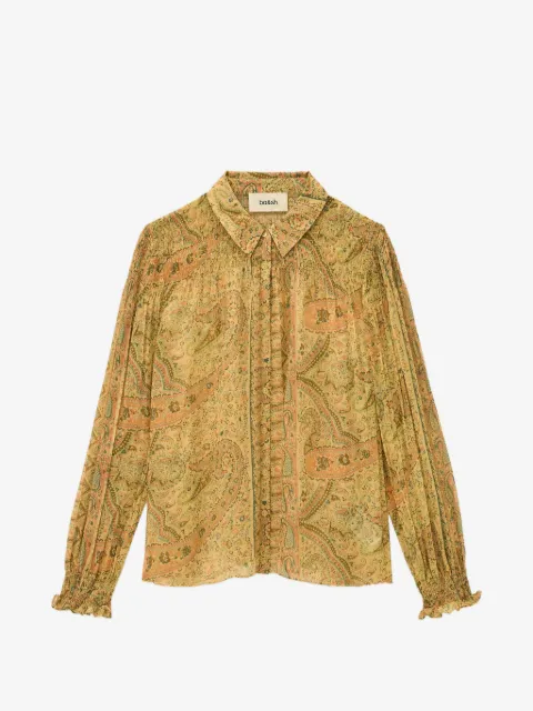 Ba&Sh Cleo paisley-print smocked blouse