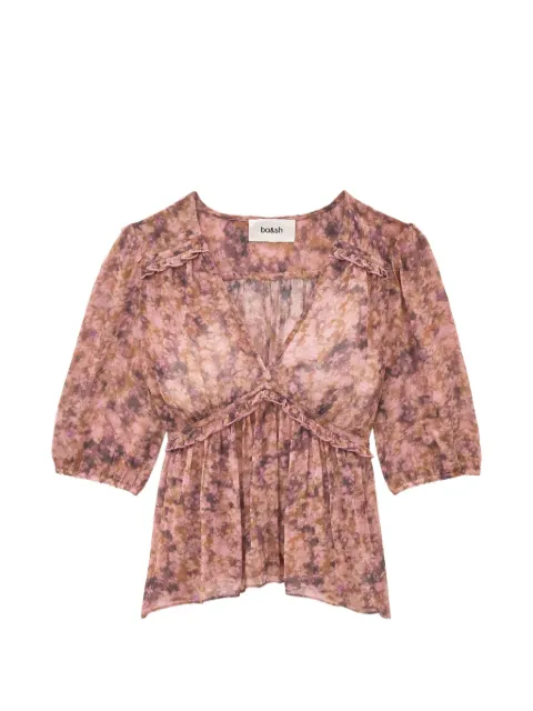 Ba&Sh Asya floral-print ruffled top