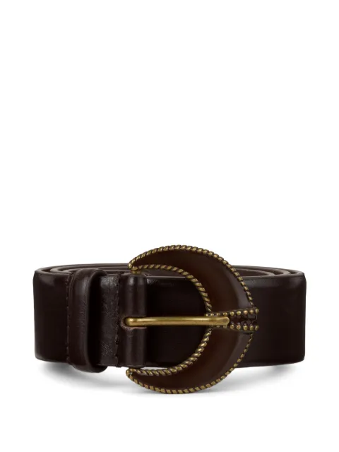 Ba&Sh Brendon crescent-buckle leather belt