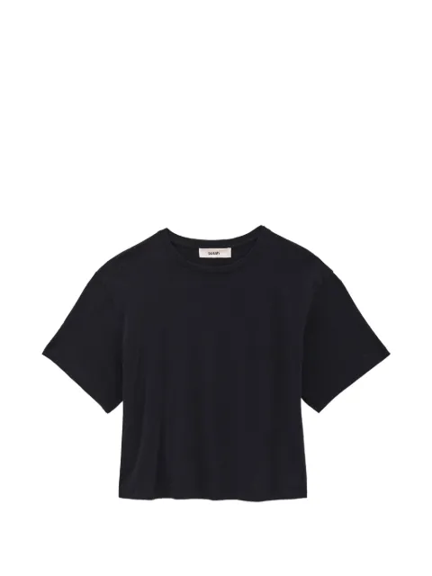Ba&Sh slogan-print cropped T-shirt