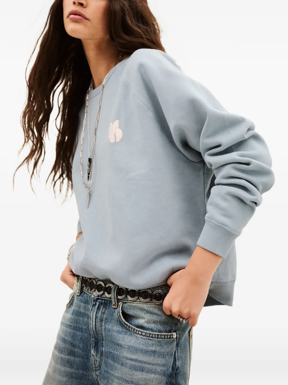 Ba&Sh Swing sweater met logoprint Blauw