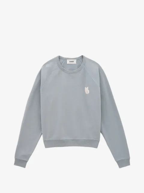 Ba&Sh Swing logo-print raglan-sleeve sweatshirt